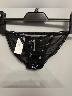 Brand New SciFeyeCandy Glitter Star Mesh Panties, size M